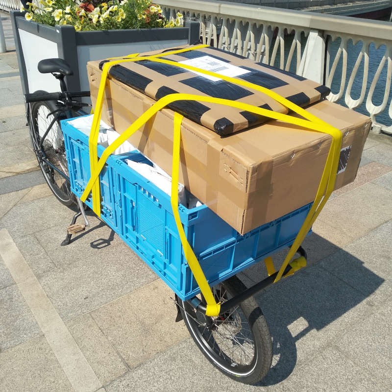 Sangle caoutchouc pour vélo cargo